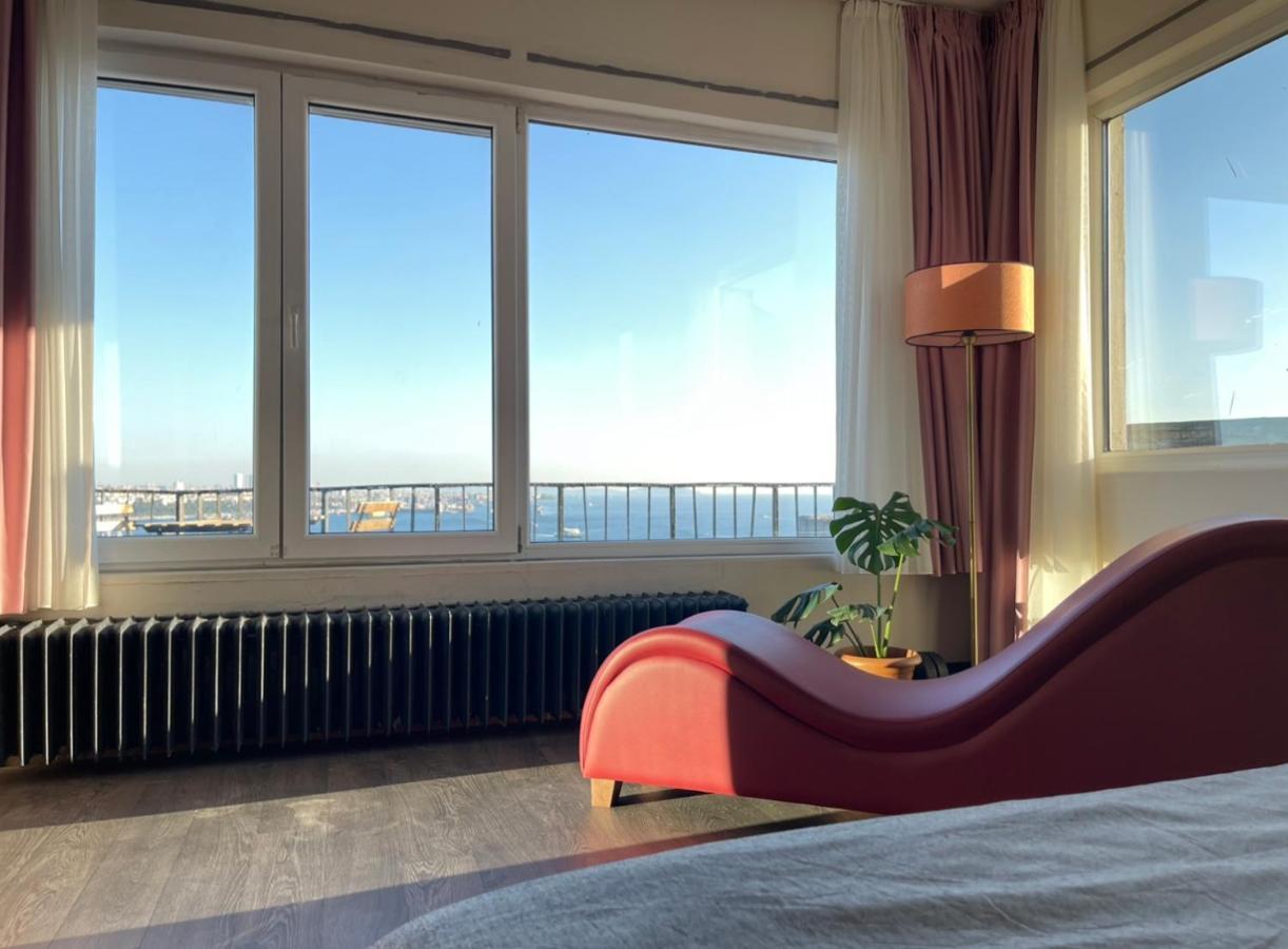 Art Loft , 270* Full Sea View In Cihangir Apartment Istanbul Bagian luar foto