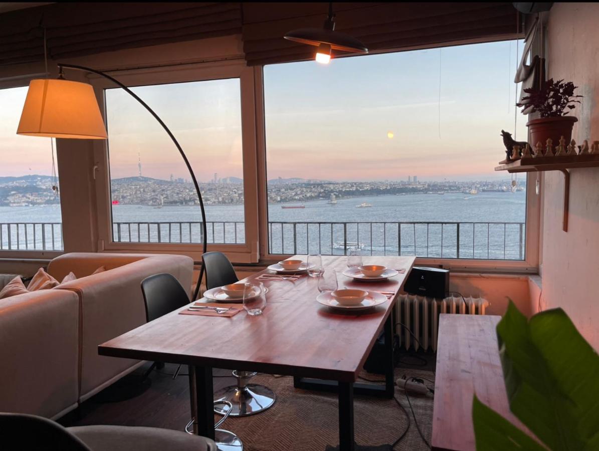 Art Loft , 270* Full Sea View In Cihangir Apartment Istanbul Bagian luar foto