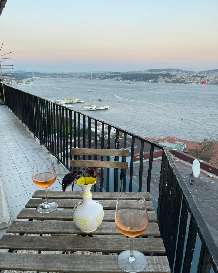 Art Loft , 270* Full Sea View In Cihangir Apartment Istanbul Bagian luar foto
