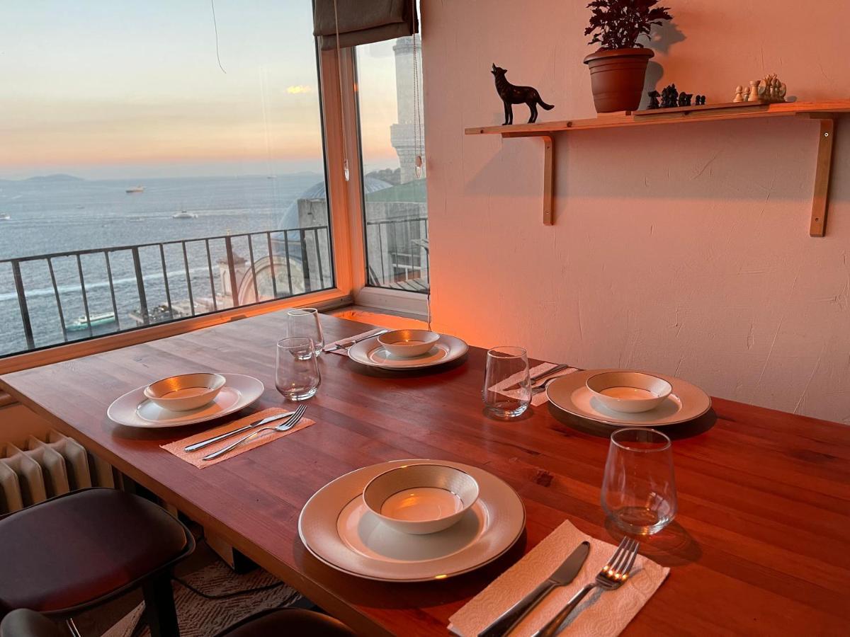 Art Loft , 270* Full Sea View In Cihangir Apartment Istanbul Bagian luar foto