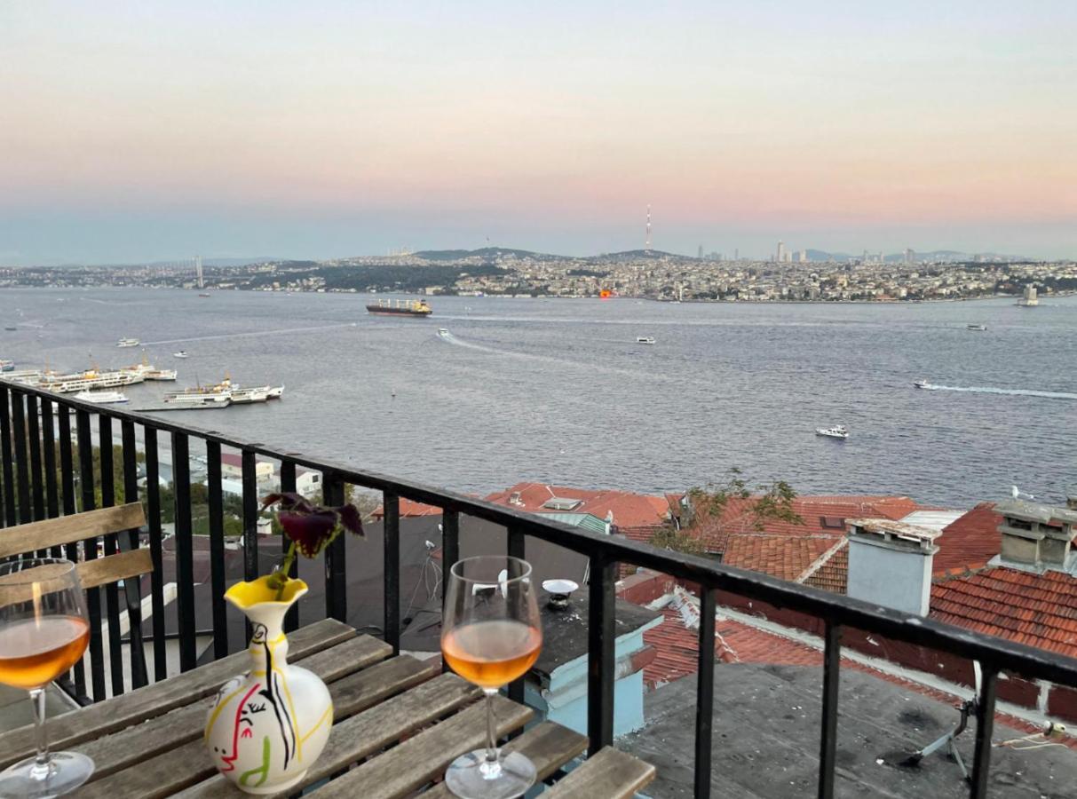 Art Loft , 270* Full Sea View In Cihangir Apartment Istanbul Bagian luar foto