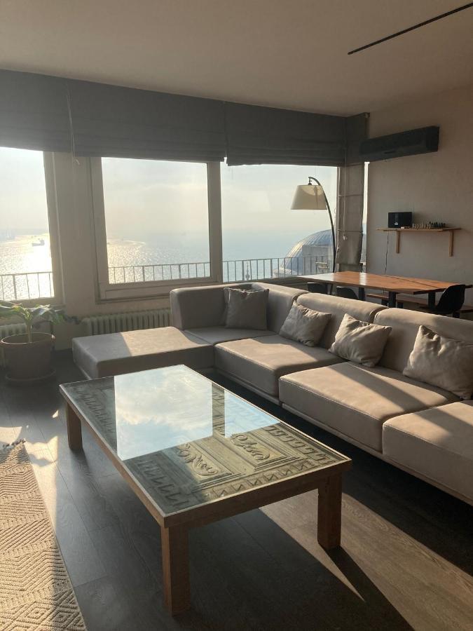 Art Loft , 270* Full Sea View In Cihangir Apartment Istanbul Bagian luar foto